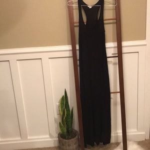 Black lightweight maxi dress